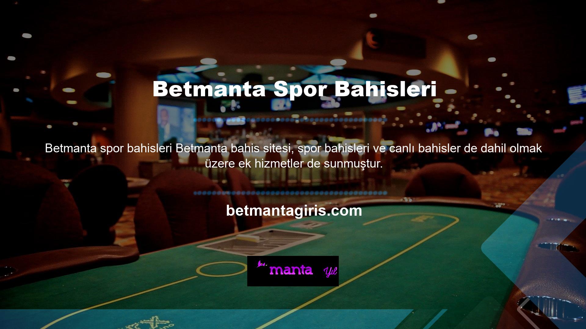 Spor bahis ve canlı bahis bölümü birincil kategoridir ve her iki bölümdeki hevesli bahisçilerin çıkarlarına hitap eden en rekabetçi bahis oranlarını sunar