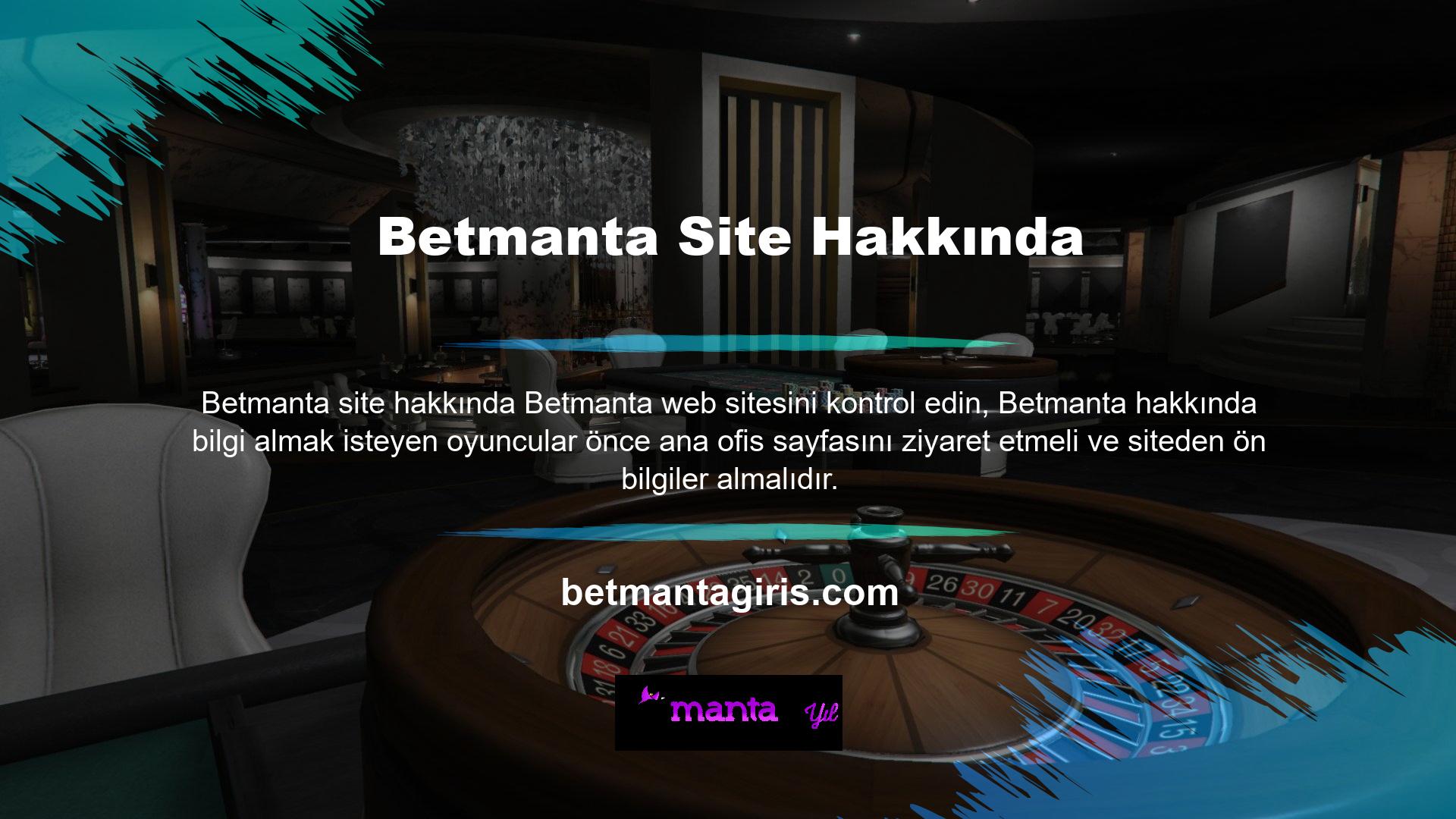 Betmanta, sektörde popüler ve saygın bir web sitesidir