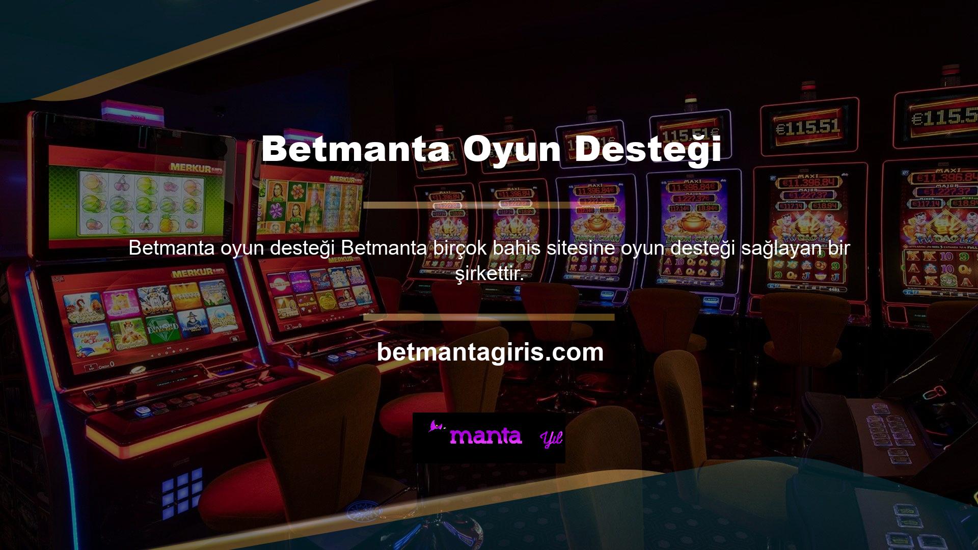 Betmanta birçok bahis sitesine oyun desteği sağlayan bir şirkettir